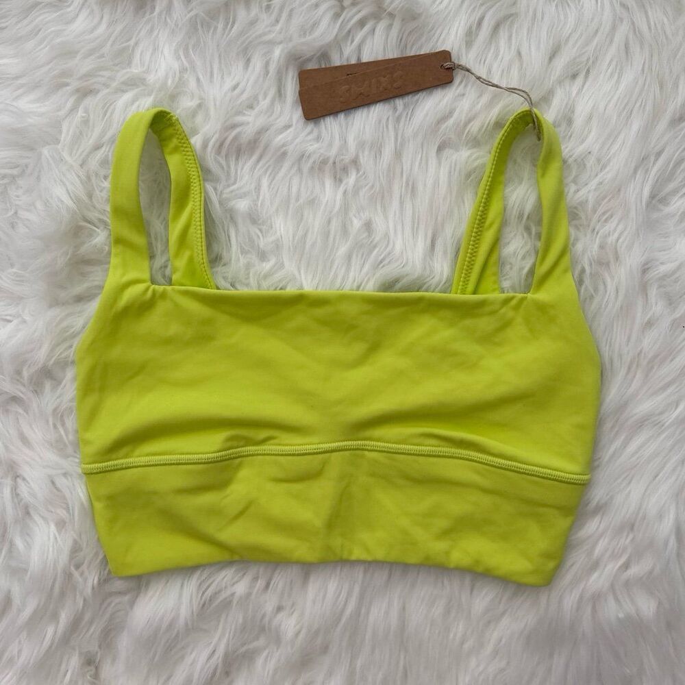 Skims Fits Everybody Square Neck Longline Bralette Daffodil Size XS